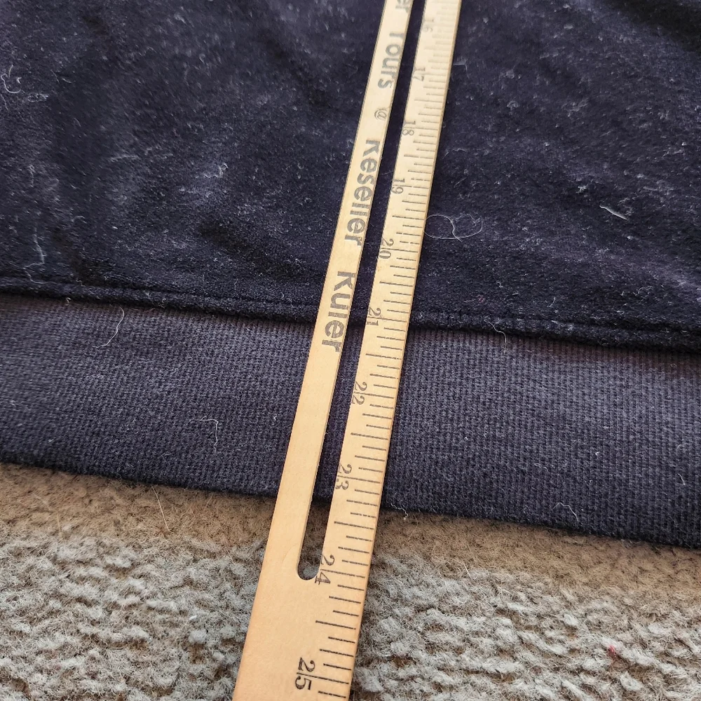 PACT Women's Velour Top Extra Large Black Organic Cotton Soft Cozy Sweatshirt - Picture 10 of 10